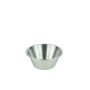 Bassine fond plat - inox - 24 cm