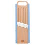 Mandoline bois traditionnelle FSC - 75 mm - 1 à 10 mm - Bleu