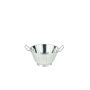 Passoire conique avec pied - 2 anses - inox - 28 cm