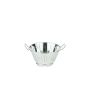 Passoire conique avec pied - 2 anses - inox - 32 cm