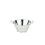 Passoire conique avec pied - 2 anses - inox - 36 cm
