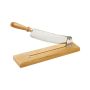 Coupe-pain socle bois 1er prix - lame droite 25 cm