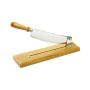 Coupe-pain socle bois 1er prix - lame droite 25 cm