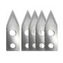 Lame réversible inox pour ouvre-boîtes électriques et manuels - Lot de 5