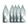 Lame réversible inox pour ouvre-boîtes électriques et manuels - Lot de 5