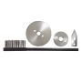 Kit de rechange pour ouvre-boîtes électriques OE750 : molette Ø 36mm + molette Ø 70mm + lame inox + brosse + clé démonte molette
