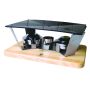 Planchetta 4 pers. - socle bois