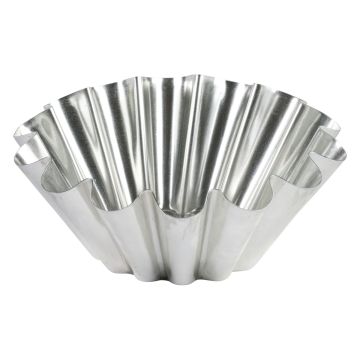 Brioche grosses côtes - fond plat - fer blanc - Ø220/99 mm - h87 mm