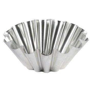 Brioche grosses côtes - fond plat - fer blanc - Ø220/99 mm - h87 mm