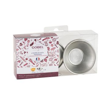 Boîte de 6 pastéis de Nata - fer blanc