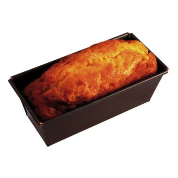 Cake plié bordé sur fil - antiadhérent - 330 x 105 mm ext / 302 x 77 mm int - h80 mm