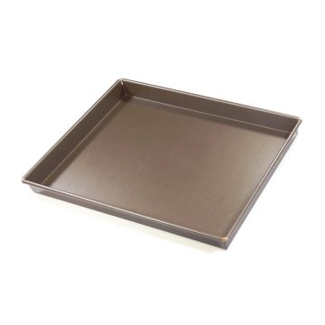 Caisse à génoise - antiadhérente - 400x300 mm int / 414x314 mm ext - h 35 mm