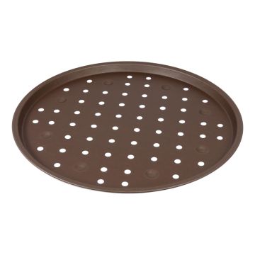 Plaque à pizza perforée - antiadhérent - Ø340/330mm