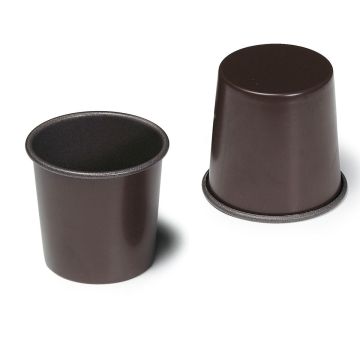Baba rond ou dariole - bordé - 60 x 48 x 60 mm - antiadhérent