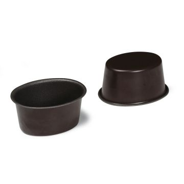 Aspic ovale fond uni - antiadhérent - 75 x 55 x 38 mm