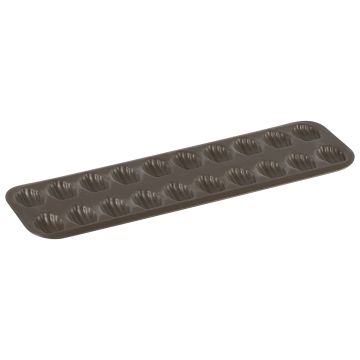 Plaque 20 madeleinettes - antiadhérente - 395 x 125 x 13 mm