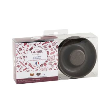 Boîte de 6 savarins individuels bouchés - Antiadhérent (sans PFAS)