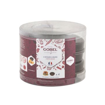 Boîte de 4 moules à pains burger 210910