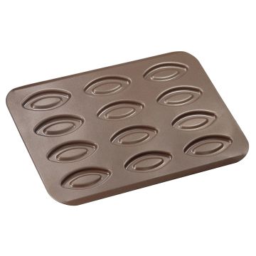 Plaque 12 barquettes - antiadhérent - 320 x 235 mm