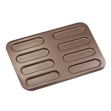 Plaque 8 éclairs - antiadhérent - 315 x 228 mm