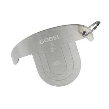Lot de 3 raclettes à bûche - inox