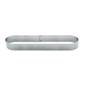 Cercle Oblong - Inox - 200 x 55 mm