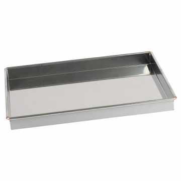 Caisse à génoise - inox - 588x388 mm int / 600x400 mm ext. - h 50 mm