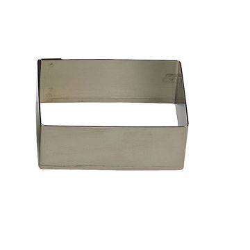 Nonnette rectangle - inox - 120 x 60 x 45 mm