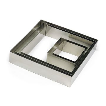 Carré Inox 70 x 70 x 45 mm