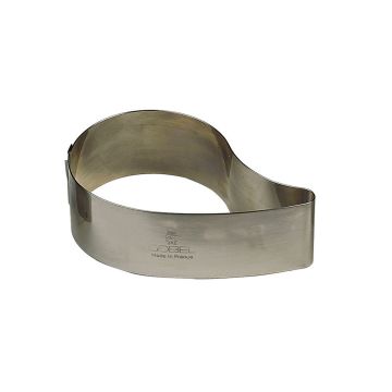 Nonnette larme - inox - 90 x 50 x 30 mm