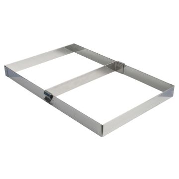 Cadre à opéra inox avec séparateur de cadre amovible - 565 x 365 x 45 mm