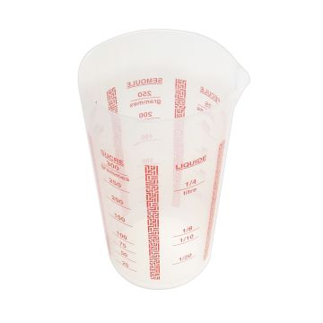 Verre doseur plastique 250 ml