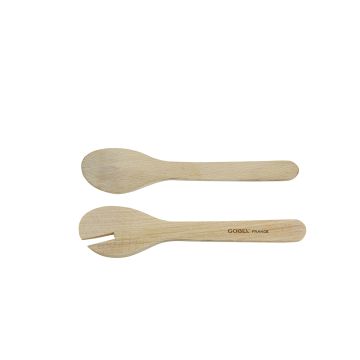 Paire de couverts à salade - hêtre - certifiée PEFC