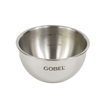 Cul de poule - fond rond - inox - Ø 16 cm