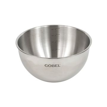 Cul de poule - fond rond - inox - Ø 24 cm