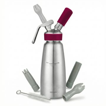 Siphon professionnel inox GOBEL - cuve inox - t&ecirc;te inox - 0.5L