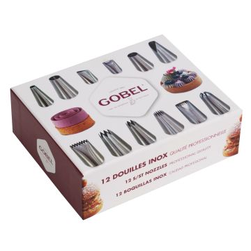 Coffret de 12 douilles inox qualité professionnelle GOBEL