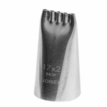 Douille multiligne - inox - 17 x 2 mm