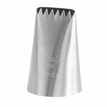 Douille à bûche cannelée - inox - 20 x 5 mm - 6 dents