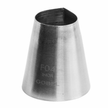 Douille géométrique cannelée carré - inox - Ø 26 mm