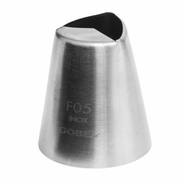 Douille géométrique lisse flèche - inox - Ø 22 mm