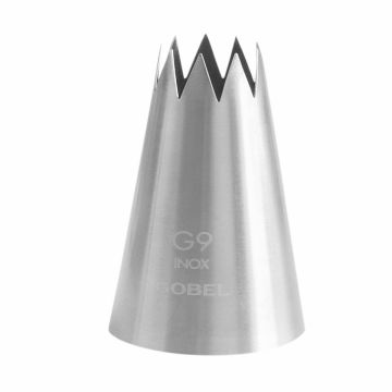 Douille cannelée - inox - 9 dents - Ø 19 mm