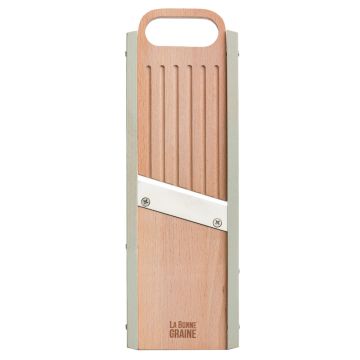 Mandoline bois traditionnelle FSC - 75 mm - 1 à 10 mm - Vert