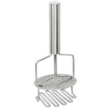 Presse-purée Pilon inox à double pression (écrase puis presse)