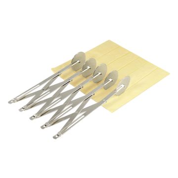 Diviseur &agrave; p&acirc;tes "bicyclette" - inox - 5 roulettes