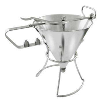 Entonnoir automatique à piston - inox - 1,3 L