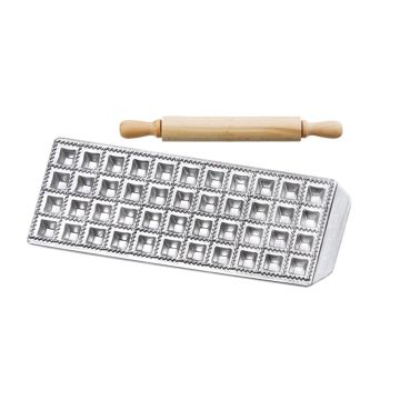 Moule 44 raviolinis 2,5 x 2,5 cm + rouleau