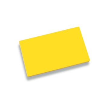Planche PE HD 500 - jaune - 400 x 300 x 20 mm